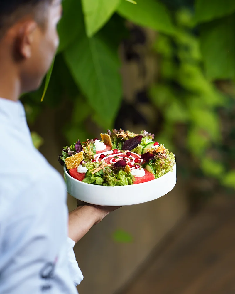 Watermelon Labneh Salad
